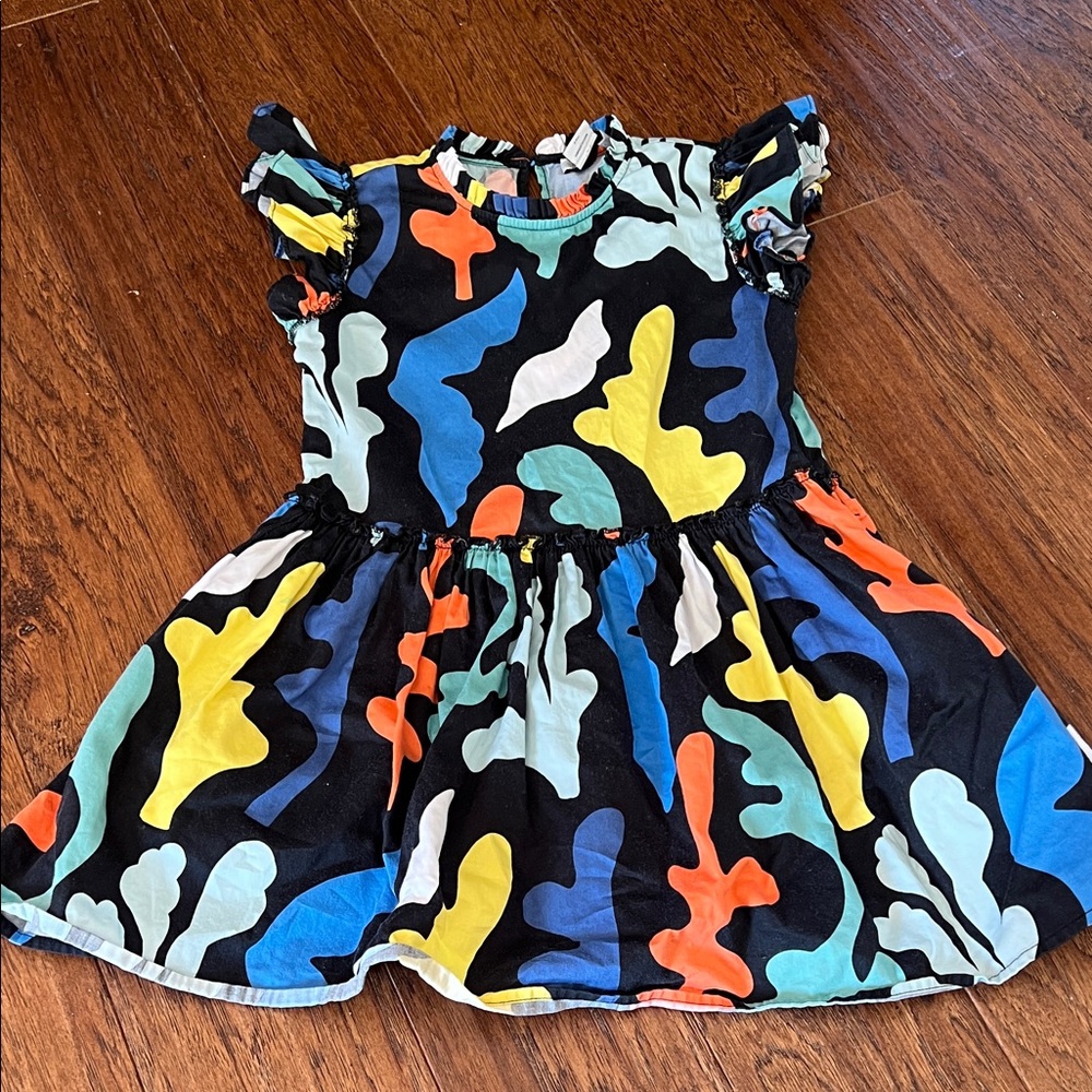 Colorful Abstract Print Girls Dress - Stella McCartney